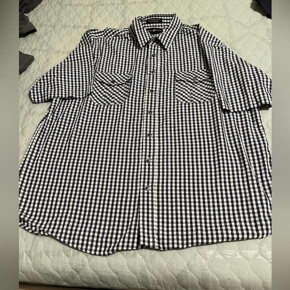 BEVERLY HILLS~POLO~BLUE PLAID~NWOT~3X - Picture 1 of 8
